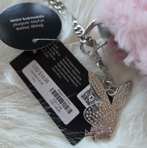 NWT Playboy Pink Faux Fur Crossbody - Picture 3 of 8